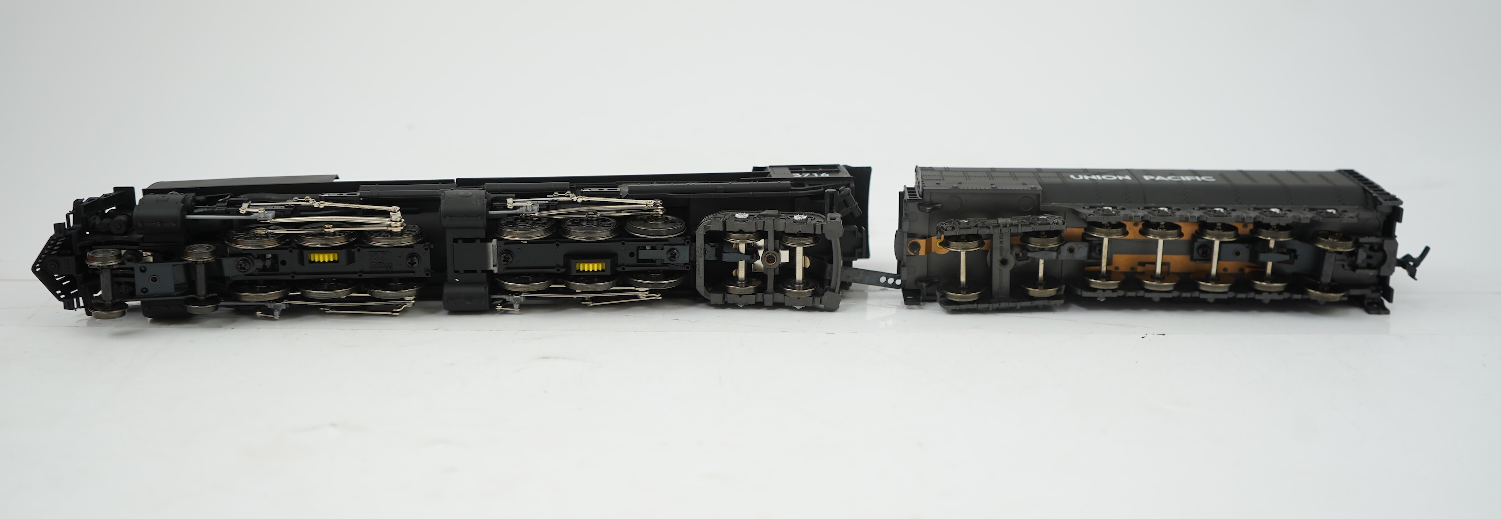 A boxed HO gauge Rivarossi (5456) model of Union Pacific Challenger, 3716, 4-6-6-4 tender locomotive, powered for two rail operation.